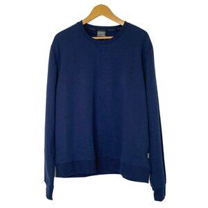 Eddie Bauer Men's Medium Long Sleeved Crew Neck Sweatshirt Navy Blue Super Soft